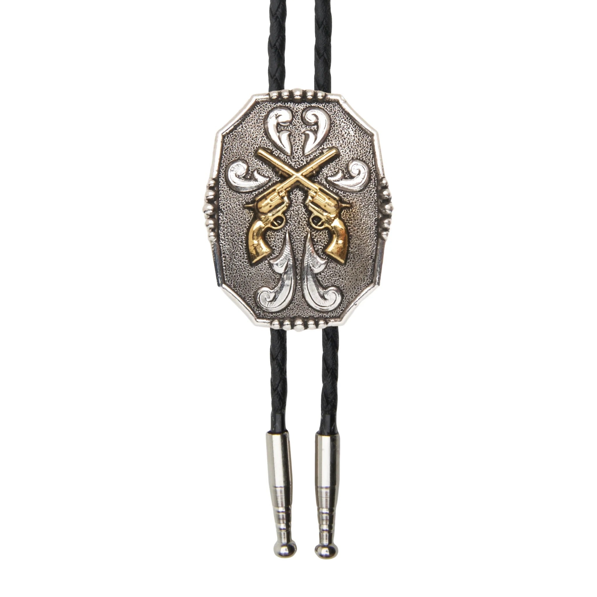 AndWest Crossed Pistols Scroll Bolo BOL132